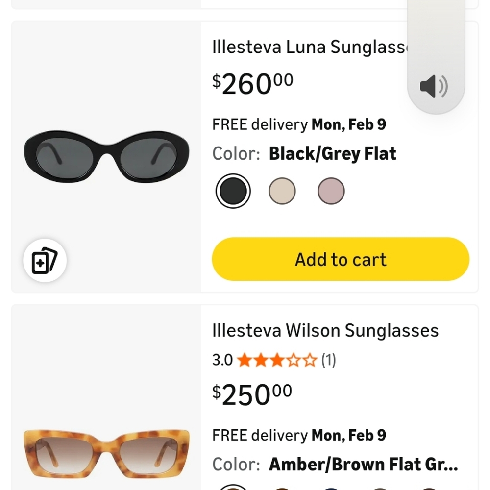 Illesteva White Sunglasses with Dark Lenses - Picture 2 of 2